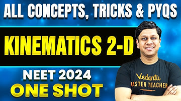 Kinematics 2D In One Shot | All Concepts, Tricks And PYQs | NEET 2024 Physics | Restart Series