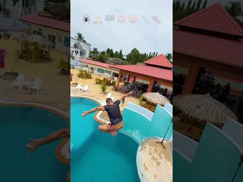 Top-5 Movie Scenes at the swimming pool cliff diving challenge