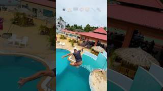 Top-5 Movie Scenes at the swimming pool cliff diving challenge