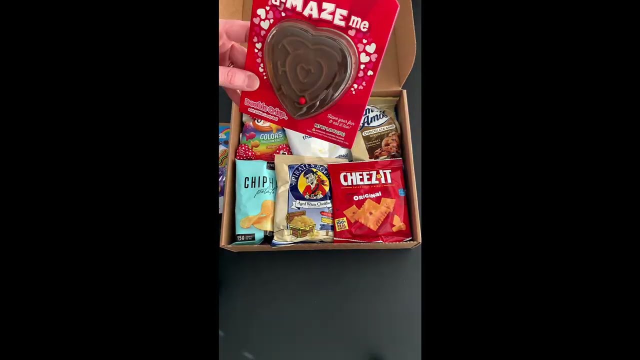 Valentine's Day Care Package with an Assortment of Snacks Chocolates Candy B0822XNNY6