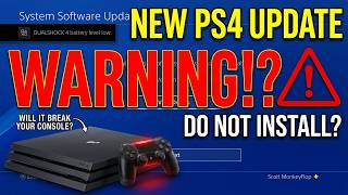 Ps4 System Software 1350 Update Info And Concerns Ps4 2026 Firmware Update