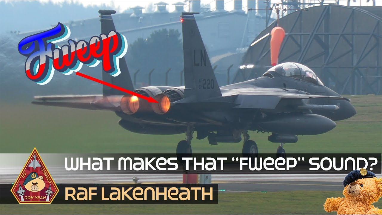 WHAT MAKES THAT FWEEP SOUND? F-15E STRIKE EAGLE & F-16 PRATT & WHITNEY ...