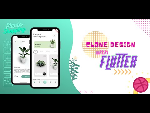 Clone Dribbble Design with Flutter - Planto Shop