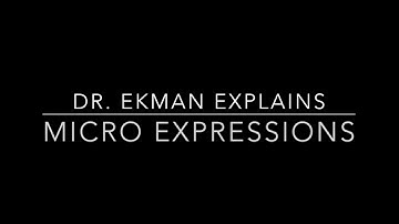 Dr. Ekman Explains Micro Expressions