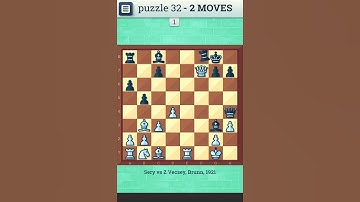 CHESS PUZZLE - 32 | Checkmate in two moves | Chess, Chess Strategy, Chess Game, Chess Puzzles