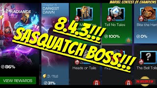 How To Beat and Complete #MCOC Act 8.4.3 Crisis Opportunity Path Sasquatch Boss