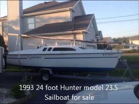 1993 24 foot Hunter model 23.5 Sailboat for sale. $6000 ...