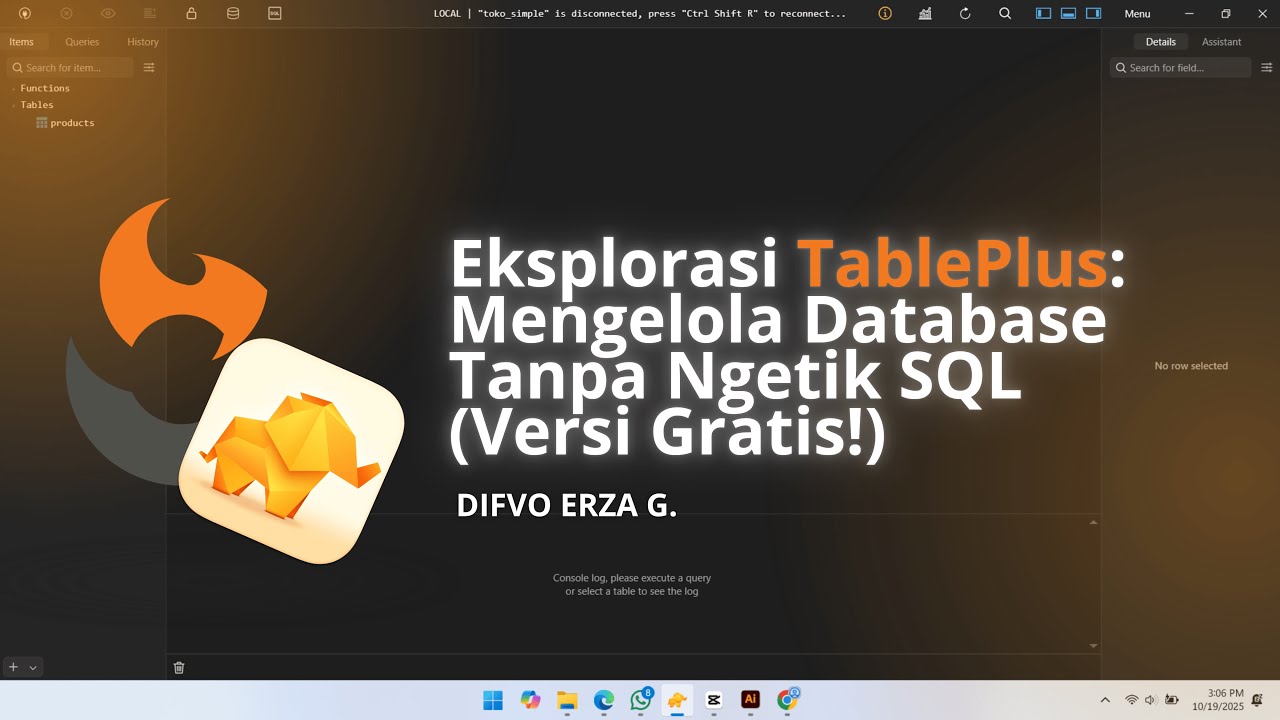 Eksplorasi TablePlus (Gratis!): Edit Data Visual & SQL Editor Canggih ...