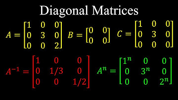Diagonal Matrices, Inverse, Powers - Linear Algebra