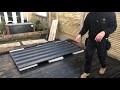 Installing metal roofing sheets to the rear wall