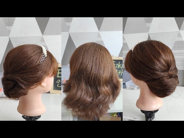 Easy hairstyle for short hair (Sanggul Modern untuk Rambut Pendek) class=