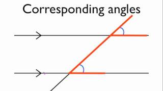 Angles in parallel lines corresponding angles