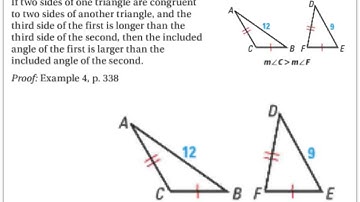 5.6: Inequalities in Two Triangles and Indirect Proof