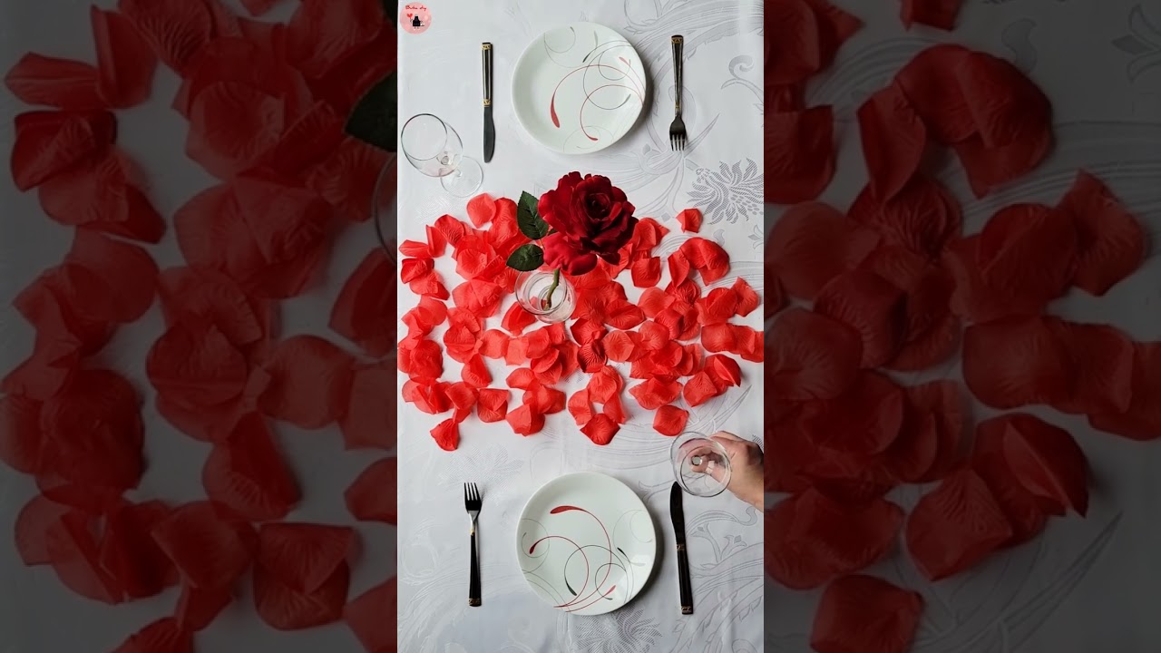 Romantic Table For Two / Simple and Fast / Valentine Day/ Table Setting / Diy