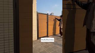 ลายไม้ธรรมชาติ แต่ทนกว่าไม้จริง ด้วยรั้วไม้เทียม WPC 🌿 #diy #woodworking #wood #homedecor #home