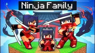 Having a NINJA FAMILY in Minecraft!