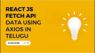 React Js Getting Data From API Using Axios in telugu