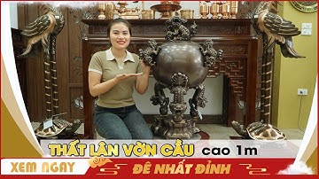 Thất lân vờn cầu 1m đồng catut