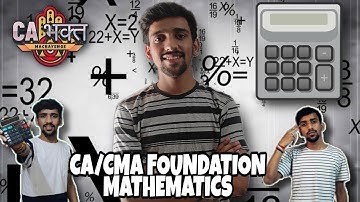 L28. CA/CMA FOUNDATION MATHS | Equations 1