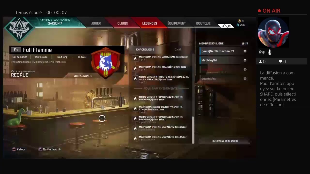 Diffusion PS4 en direct de NerDz-DavBen-YT