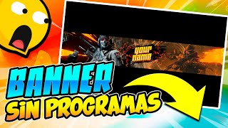 How to MAKE a BANNER for YouTube WITHOUT PROGRAMS 2020 ((EASY and QUICK)) ✅