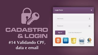 Cadastro e Login em PHP & MYSQL - #14 Validate Email, Data e CPF
