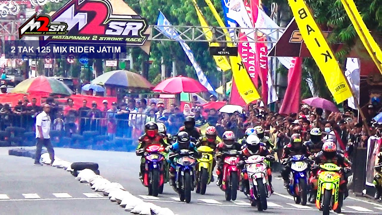 FINAL RACE 1 BEBEK 2TAK 125CC MIX RIDER JATIM MATAPANAH 2 STROKE RACE ...