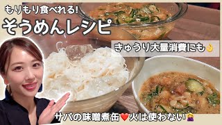 夏バテしてても 美味しいそうめんレシピ 切って混ぜるだけ さば きゅうり みょうが 大葉 ねぎ Asmr風 How To Cook Tasty Somen Yurika Youtube