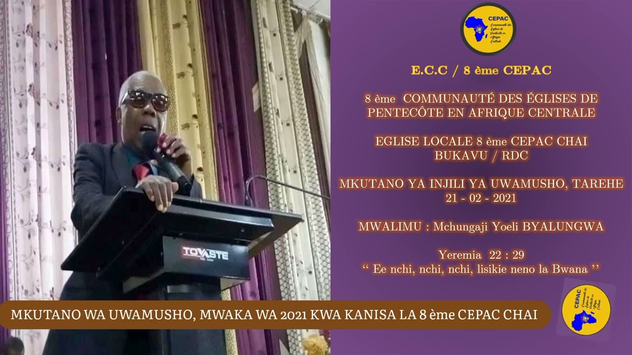 Mch. Yoeli Byalungwa, mukutano ya uwamusho, tarehe 21-02-2021