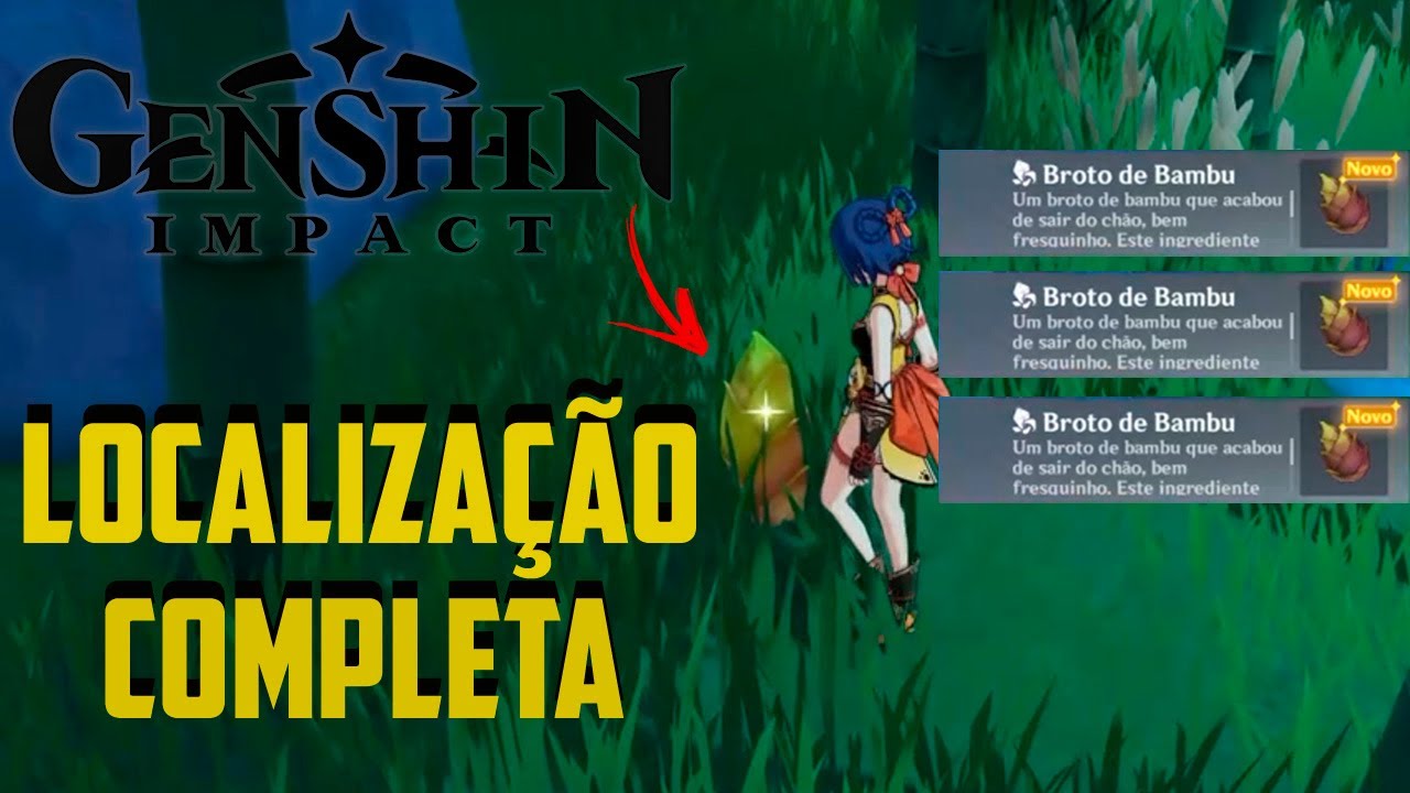 ONDE ENCONTRAR BROTO DE BAMBU | ROTA DE FARME [GENSHIN IMPACT]