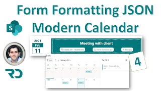 SharePoint Modern Calendar with Form Formatting JSON