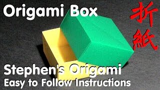 How To Fold - Origami Masu Box - Easy step by step instructions