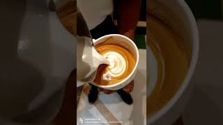 Simple latte art for beginners ?? | kamalesh simple beginners art