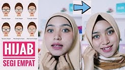 Tips dan Tutorial Hijab Segi Empat Sesuai Bentuk Wajah Bulat Cabi Oval Kotak Tirus - Durasi: 10.10. 