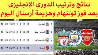 ترتيب الدوري الإنجليزى بعد مباراة أرسنال نتائج مباريات الدوري الإنجليزي اليوم