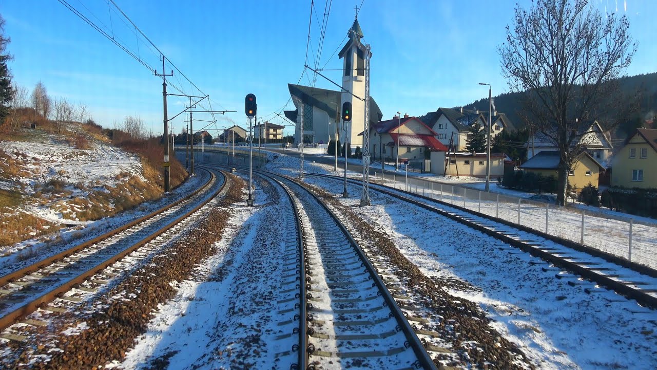 Cabview 4K EN57-1129 Krynica-Zdrój - Tarnów + sound - 19.01.2022