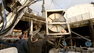 Fall Halibut Preparations - Loading The Reel and Running Hydraulic Hose