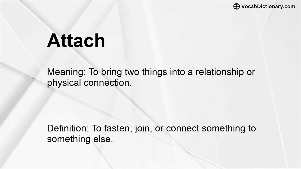 Attach Meaning