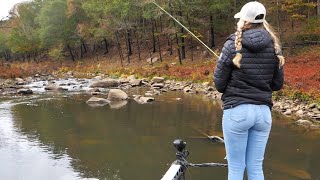 She SMOKED The SLABS in this RUNOFF CREEK!  CATCH, CLEAN, COOK!