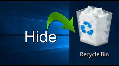 How to Hide Recycle Bin and Change Folder Icon in Windows XP, 7, 10, and Windows 11