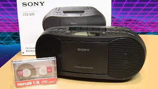 Sony CFD-S70 cassette tape Synthwave music recording