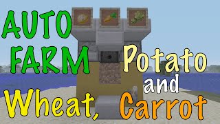 Minecraft Automatic Wheat, Potato, Carrot Farm - XBOX / PS / PC - [Ultra Effecient]