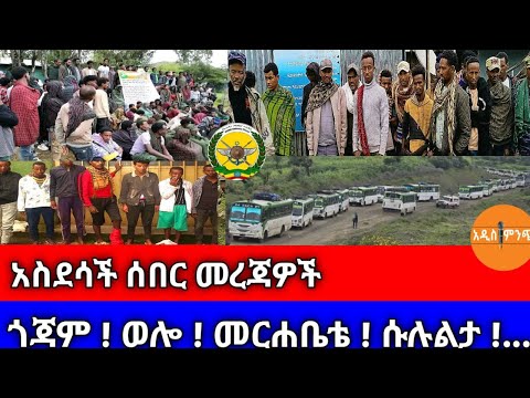 አስደሳች ሰበር መረጃዎች ጎጃም ወሎ መርሐቤቴ ሱሉልታ