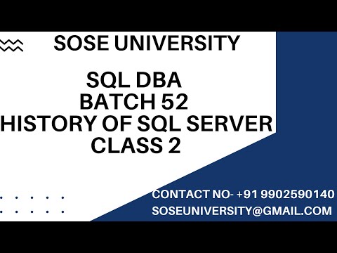 Sql DBA Batch
