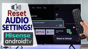 HiSense Android TV: How to Reset Audio Settings! [Restore Default to Fix Sound Problem]