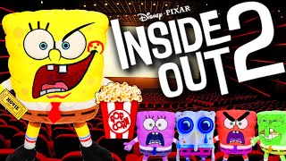 Spongebob Goes To The Inside Out 2 Movie - Spongebob Plush
