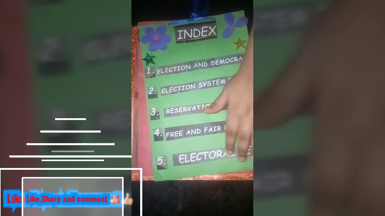 Project Work of Political Science Class-11th 