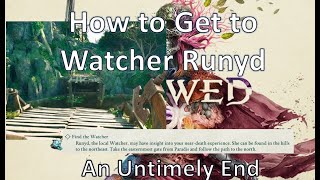 How to Find the Watcher Runyd in An Untimely End Quest in Avowed!