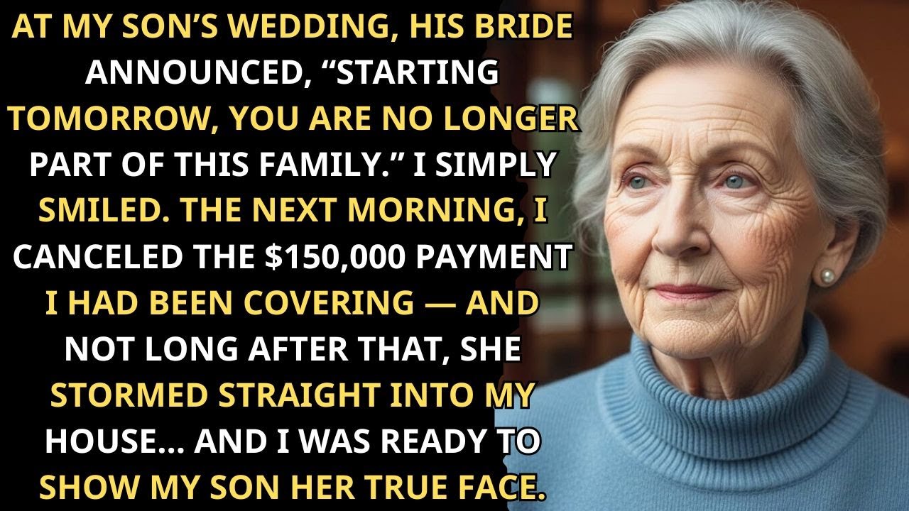 During My Son’s Wedding, The Bride Announced I Was No Longer Family… Then I Spoke Up