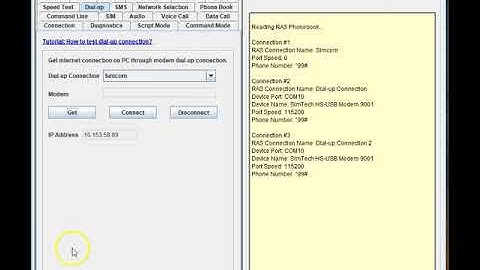 Setup dial-up connection with SIM7000 module